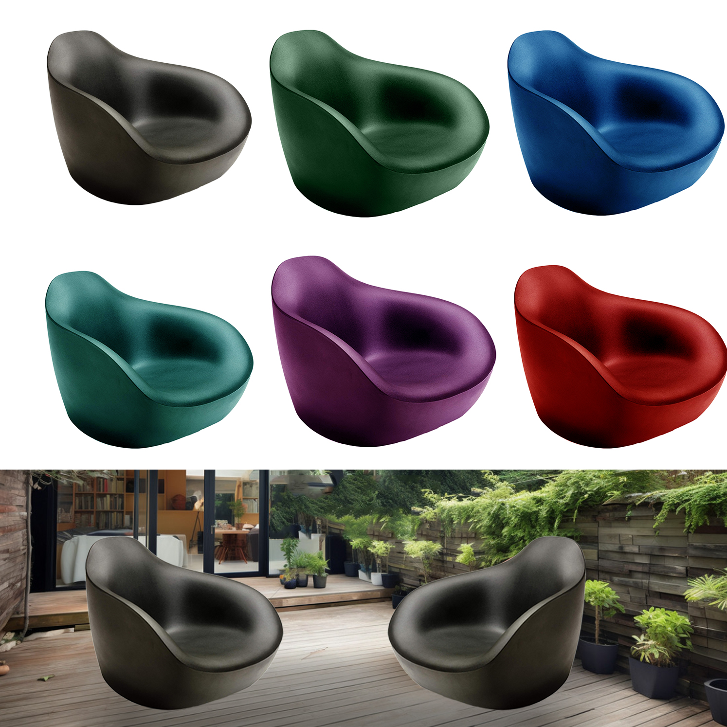 Polyethylene Lounge Chair Outdoor